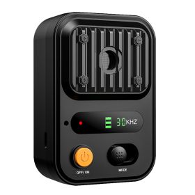 Black-Green Color Options -- 1Pc Ultrasonic Anti-Barking Device Rechargeable Auto Dog Bark Control Deterrent Box Training Device IPX4 Waterproof (Color: black)